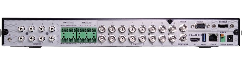 16cs.+8 IP, 5MP, 4rel, Techson TCR A12 M816 analg HD rgzt, XVR